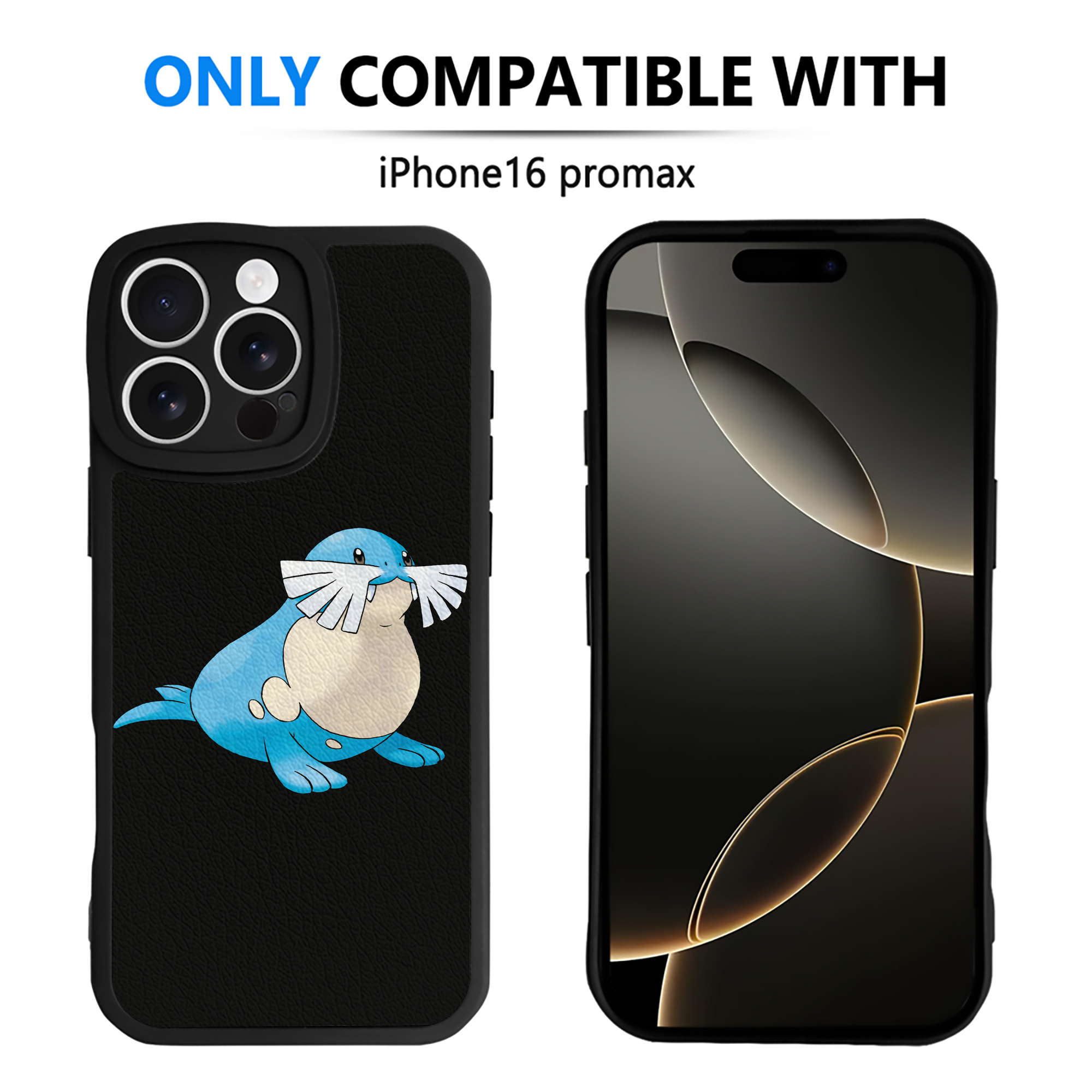 （画像用） ポケットモンスター Pokémon 【iPhone 16シリーズ対応】シリコンスマホケース（レザー調） 材質：シリコン